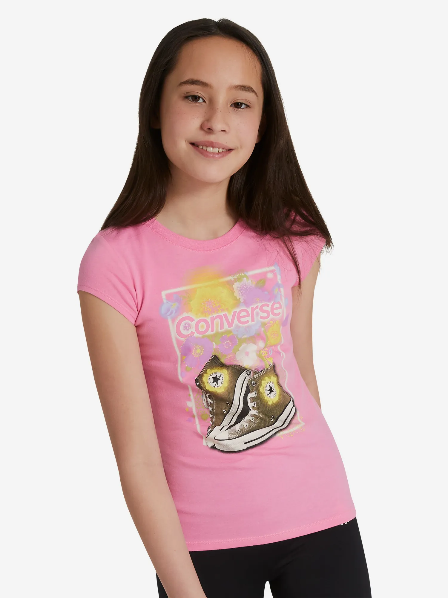 Футболка для девочек Converse Chuck Taylor Classic, розовый, арт. 4cd846c0y-ag9