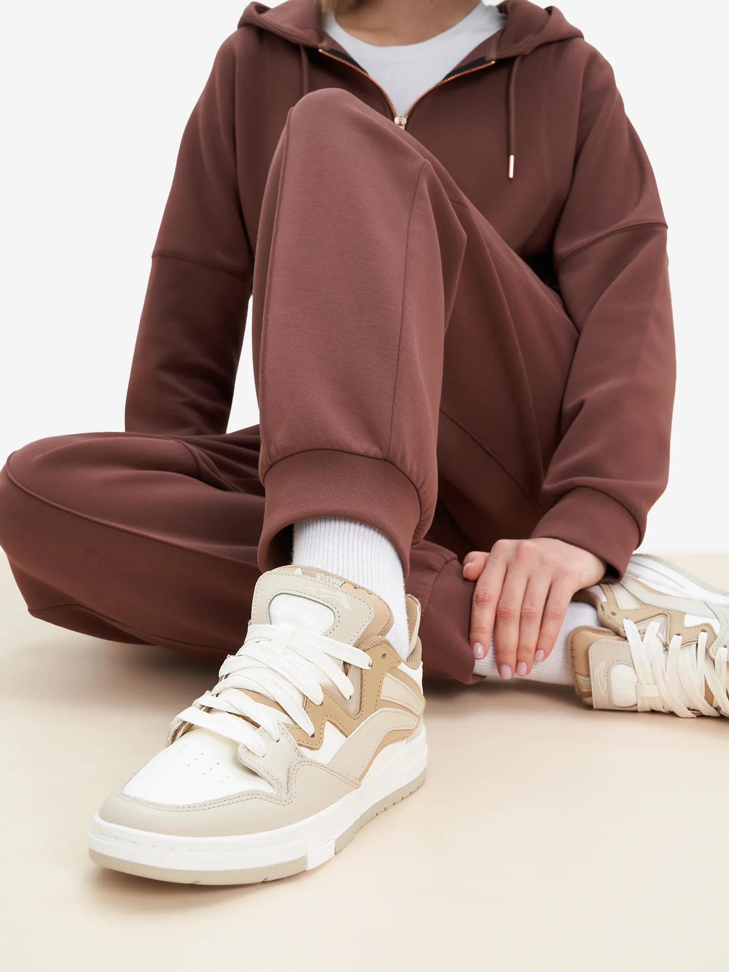 Кеды Li-Ning Wave Pro, коричневый, арт. aecu006-1fl1o-.