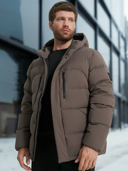 Пуховик Jack Wolfskin Roemertor, коричневый, арт. 1207421j01-5719