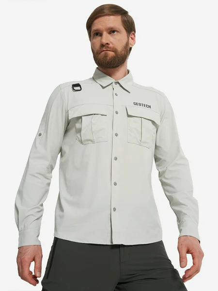 Рубашка мужская Geotech, серый, арт. 134253g2p-90
