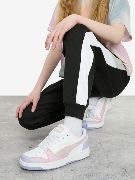 Кеды PUMA Rebound V6 Lo Blurry Dreams Jr, голубой, арт. 400593p0p-01