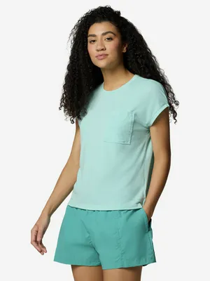 Футболка Columbia Boundless Trek Short Sleeve Tee, голубой, арт. 2033481CLB-325