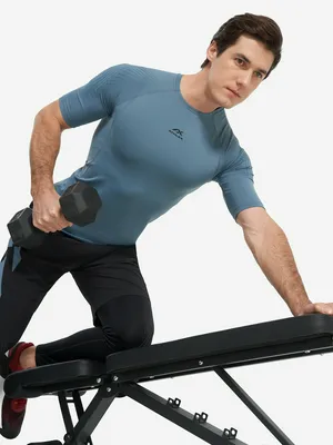 Футболка компрессионная мужская Athlex, серый, арт. 136691A31-93