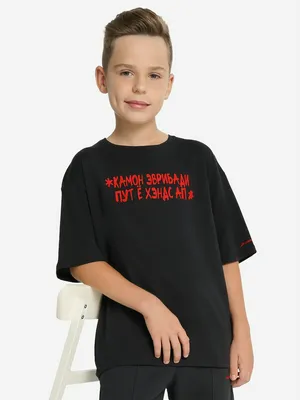 Футболка для мальчиков оверсайз Demix, черный, арт. 137792DMX-99