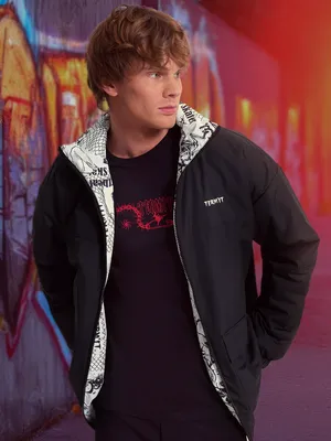 Куртка утепленная двусторонняя мужская Termit, черный, арт. 135162TRT-BW