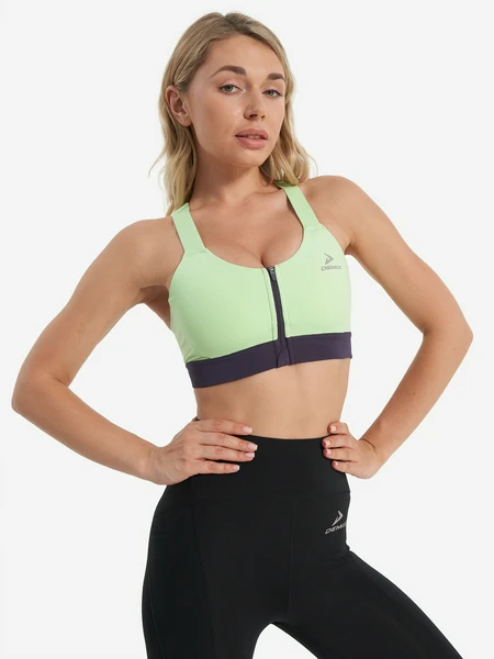 Топ бра спортивный Demix RaceWind Tech, зеленый, арт. 22214