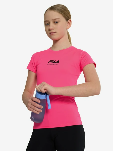 Футболка для девочек FILA, розовый, арт. 22218