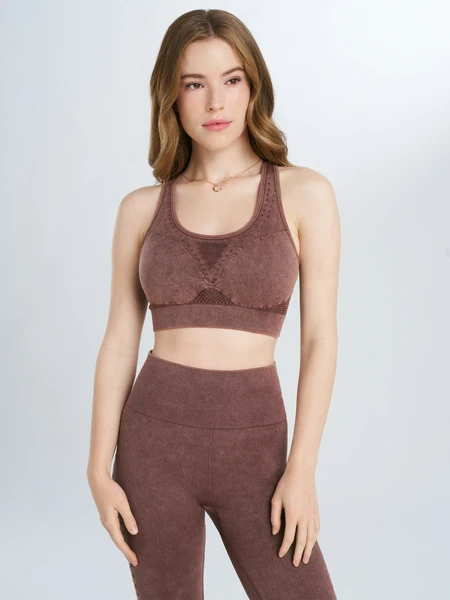 Топ бра спортивный Sensana, коричневый, арт. 136882s7w-t3