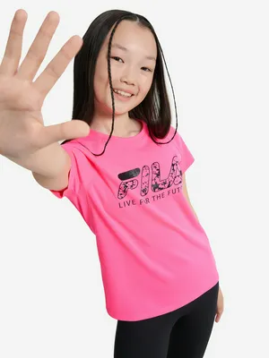 Футболка для девочек FILA, розовый, арт. 137609FLA-X2