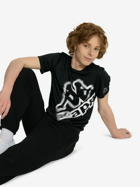 Футболка для мальчиков Kappa, черный, арт. 137563kap-99
