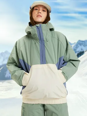 Анорак женский Roxy Chloe Kim, зеленый, арт. erjtj03476