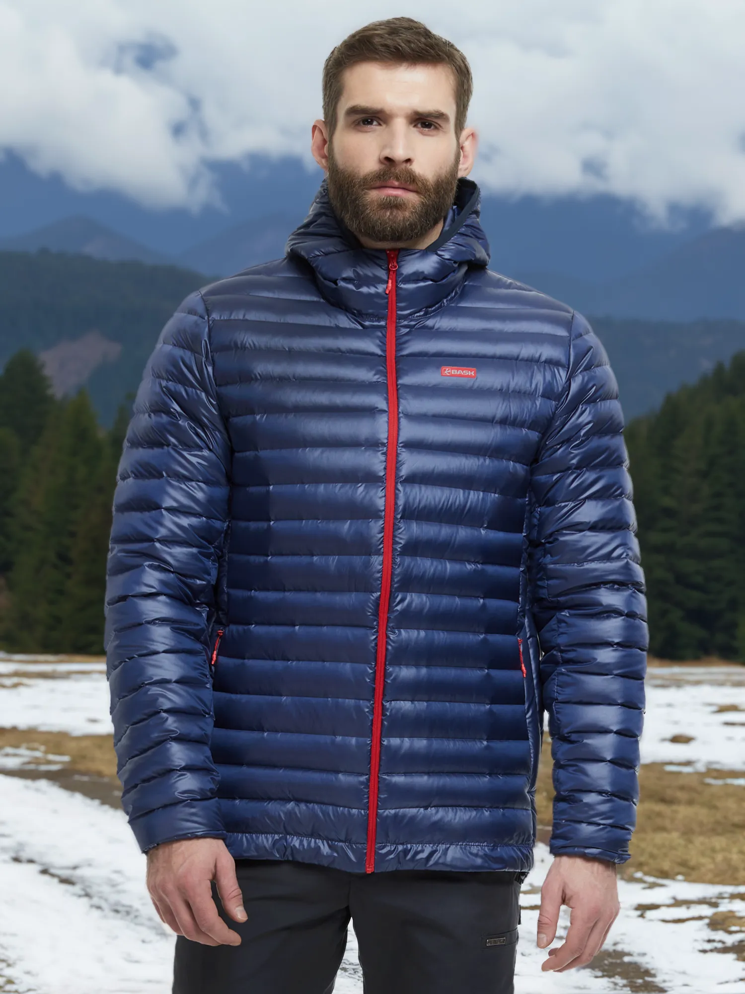 Пуховик Bask Chamonix Light Mj V2, синий, арт. 20252bsk-9309