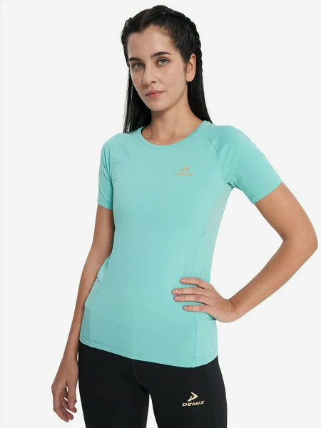 Футболка женская Demix, зеленый, арт. 22335