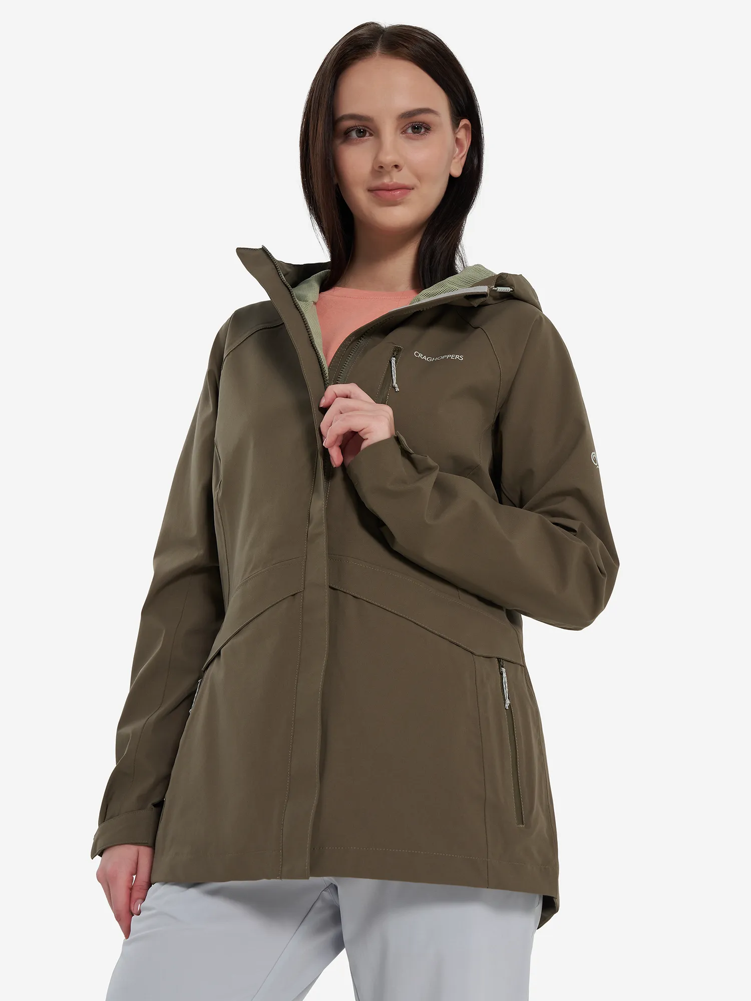 Куртка мембранная женская Craghoppers Caldbeck, зеленый, арт. cww1166c3d-czl