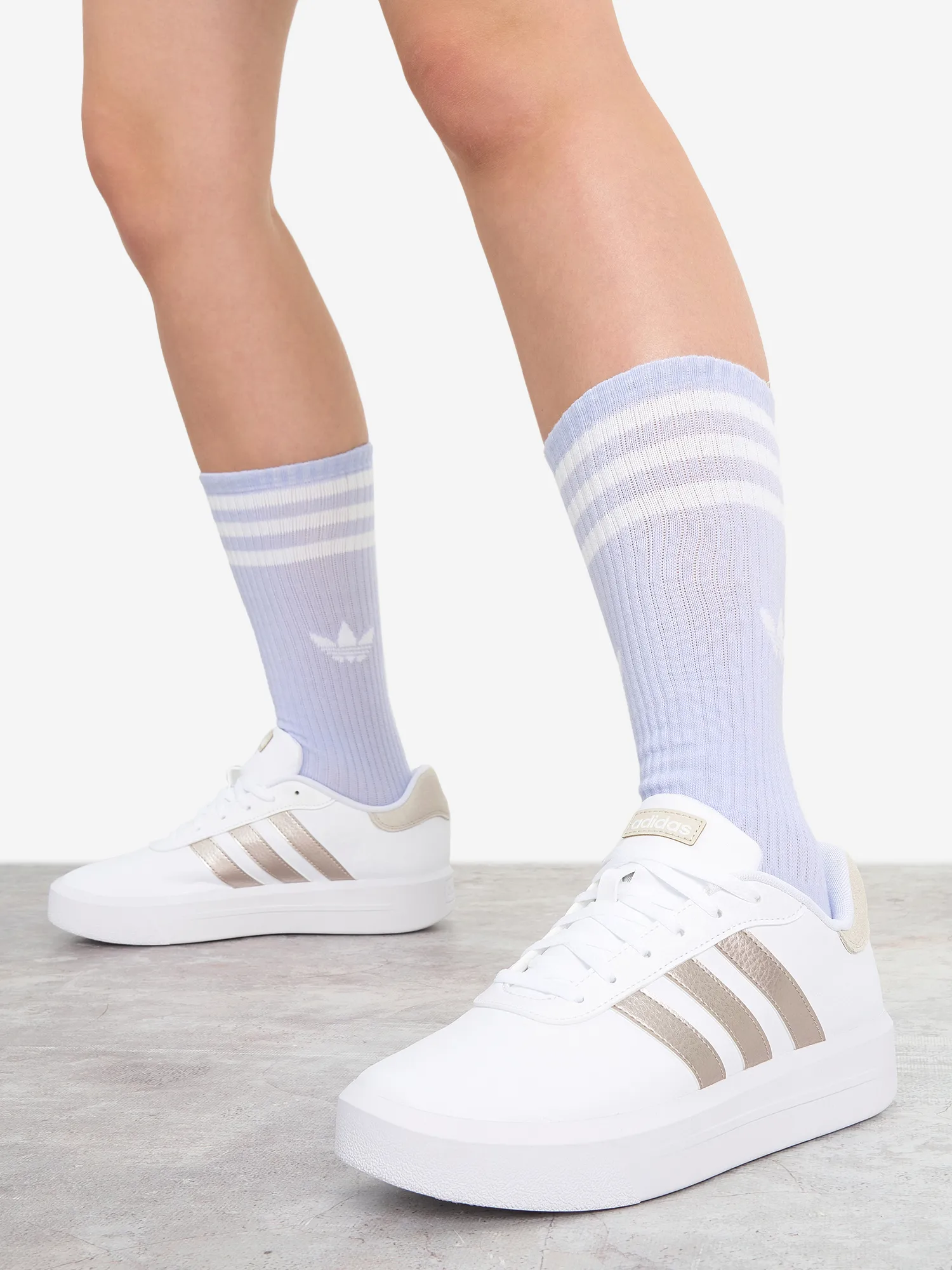 Кеды женские adidas Court Platform, белый, арт. id1969a01-.