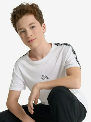 Футболка для мальчиков Kappa, белый, арт. 137271KAP-00