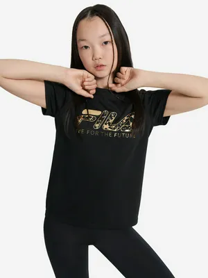 Футболка для девочек FILA, черный, арт. 137609FLA-99