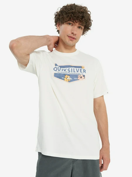 Футболка мужская Quiksilver Ultimate Classic, белый, арт. 22515