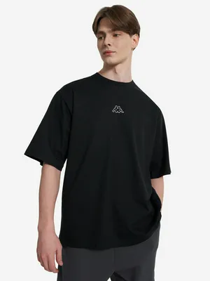Футболка мужская оверсайз Kappa, черный, арт. 137639KAP-99
