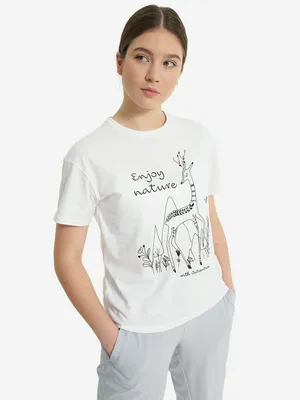 Футболка для девочек Outventure, белый, арт. 22575