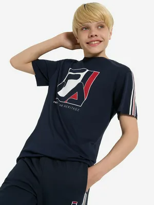 Футболка для мальчиков FILA, синий, арт. 137951