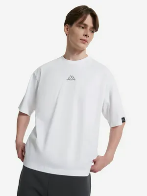Футболка мужская оверсайз Kappa, белый, арт. 137639KAP-00