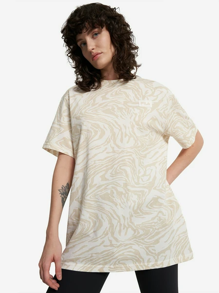 Футболка оверсайз FILA, белый, арт. 22588