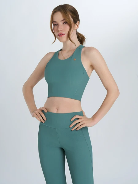 Топ бра спортивный Sensana, зеленый, арт. 22674