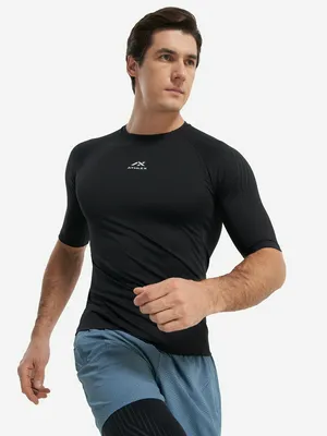 Футболка компрессионная мужская Athlex, черный, арт. 136691A31-99