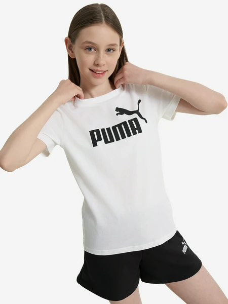 Футболка для девочек PUMA No. 1 Logo, белый, арт. 684892p0p-02