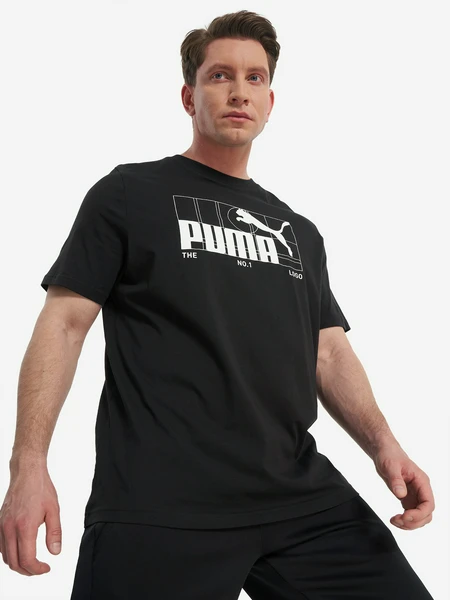 Футболка PUMA Graphic No.1 Logo, черный, арт. 22898