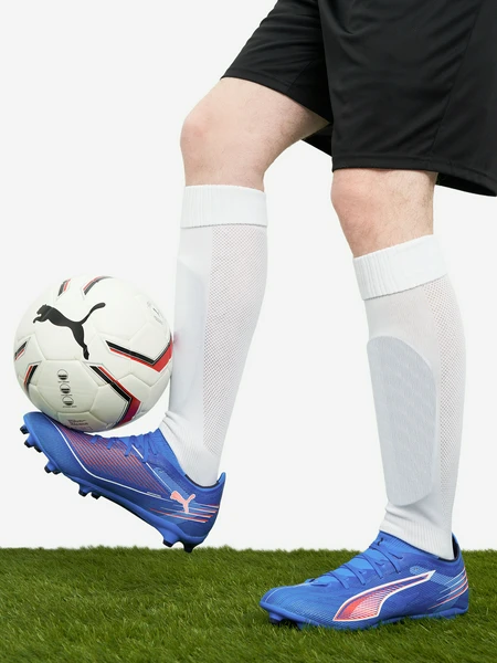 Бутсы PUMA Ultra 6 Match Fg/Ag, синий, арт. 108514p0p-01