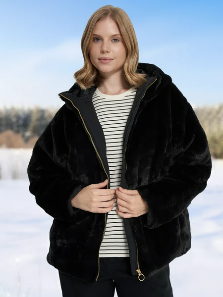 Куртка меховая женская Cordillero, черный, арт. 22969