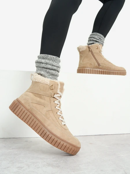 Утепленные женские кроссовки GSD Elia Wtr, бежевый, арт. 23008