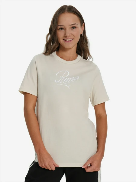 Футболка PUMA Script, бежевый, арт. 23019