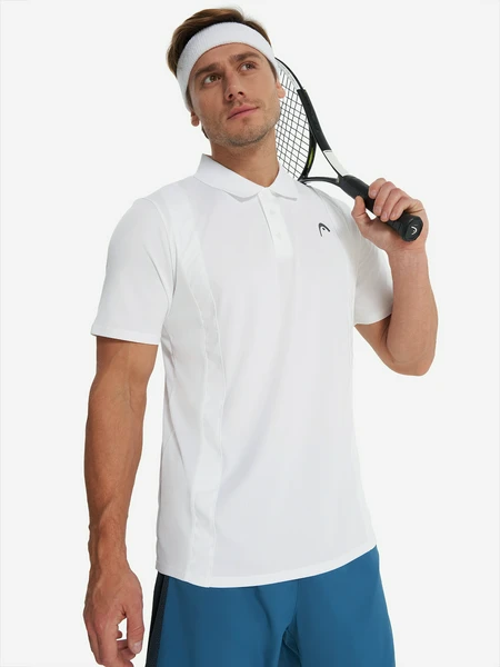 Поло мужское Head Club 25 Tech, белый, арт. 811715h05-wh