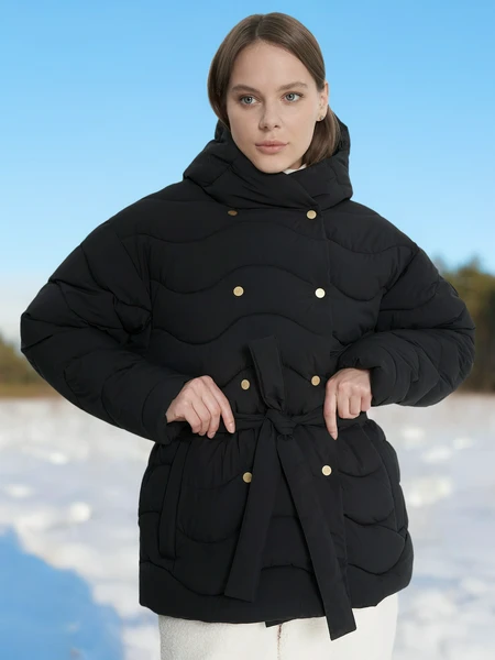 Пуховик женский Cordillero, черный, арт. 23079