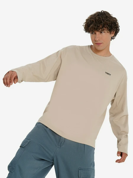 Лонгслив мужской оверсайз Termit, бежевый, арт. 23137