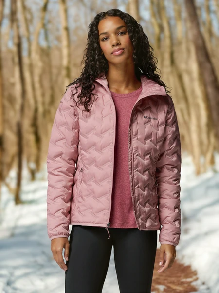 Пуховик Columbia Delta Ridge II Down Hooded Jacket, розовый, арт. 2088251clb-659