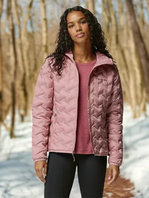 Пуховик Columbia Delta Ridge II Down Hooded Jacket, розовый, арт. 2088251CLB-659