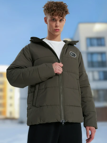 Мужской пуховик Nike, зеленый, арт. hm0198n06-325