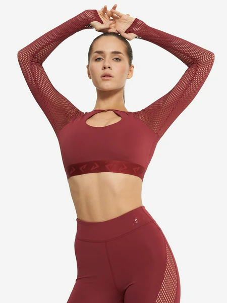 Лонгслив женский Demix, красный, арт. 23241