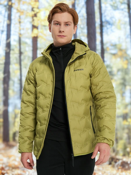 Пуховик мужской Zanier, зеленый, арт. 23298