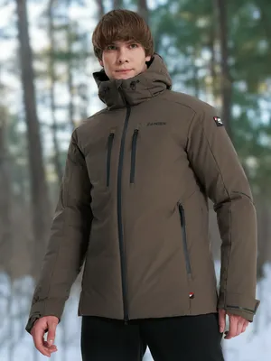 Пуховик мужской Zanier, коричневый, арт. 137464Z08-T3
