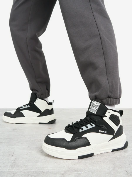 Женские утепленные кеды Erke Skateboard, черный, арт. 23314