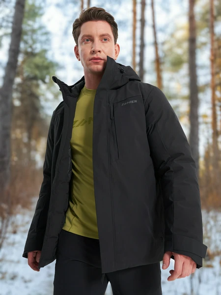 Пуховик мужской Zanier, черный, арт. 23322