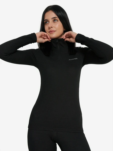 Термобелье верх женское Zanier, черный, арт. 23339