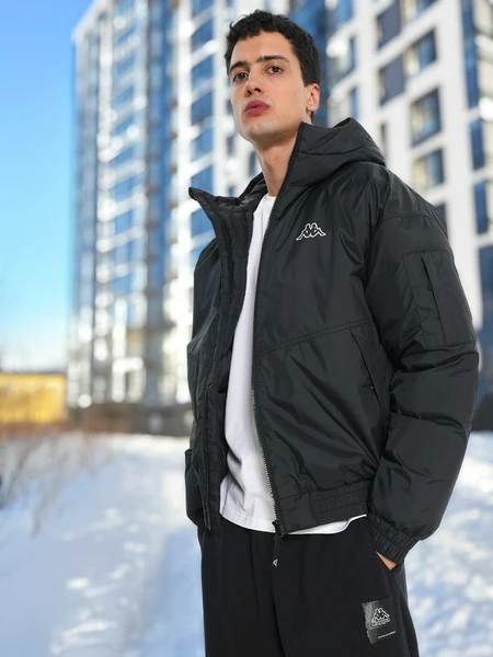 Пуховик мужской Kappa, черный, арт. 23352