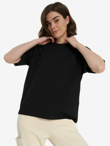 Футболка женская оверсайз, черный, арт. jd3081a01-.