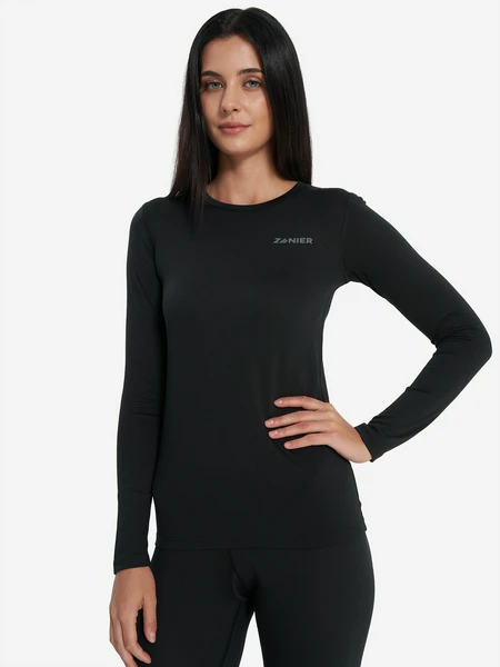 Термобелье верх женское Zanier, черный, арт. 23361